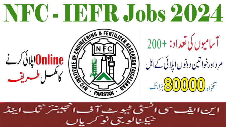 NFC Institute of Engineering Fertilizer Research Jobs 2024 | Apply Now